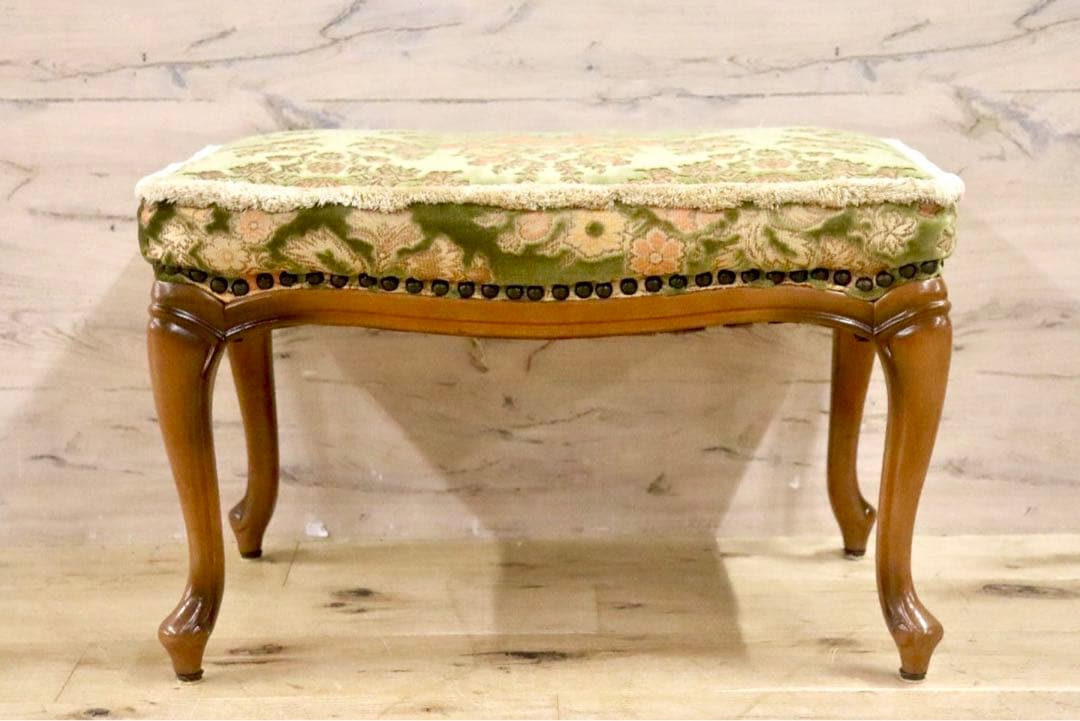 GMHK704○maruni / マルニ 孔雀 ヴィンテージ フットスツール