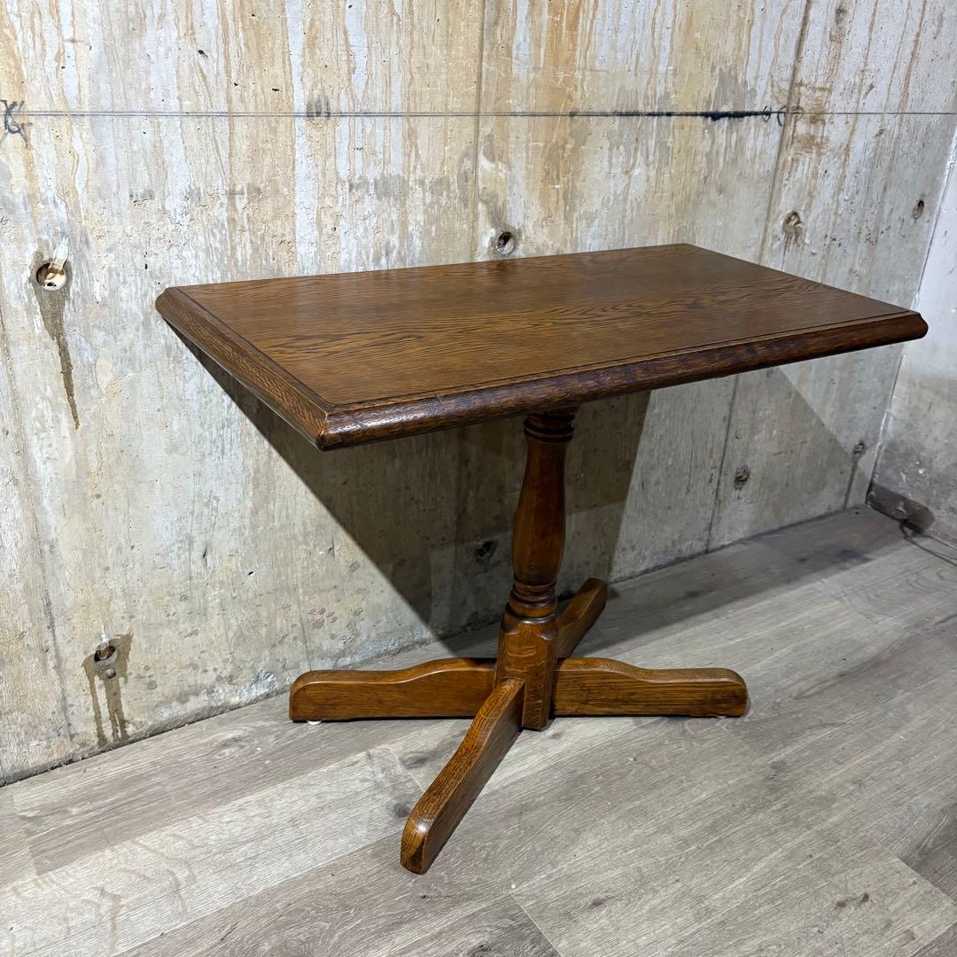 カフェテーブル　センターテーブル　オーク材　①