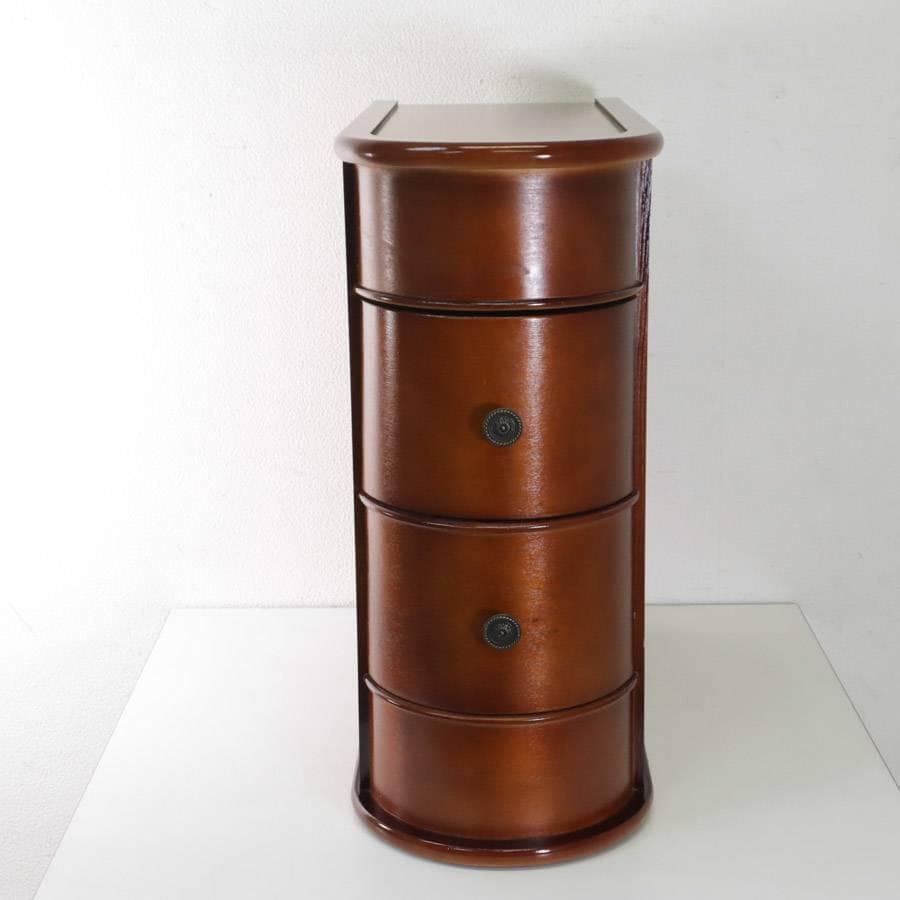 値下アメリカ Tribesigns ベッドサイドテーブル オーク材 アンティー