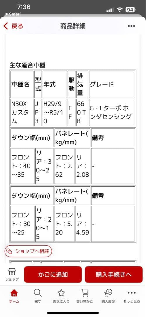 JF3　RSRTI2000 ダウンサス