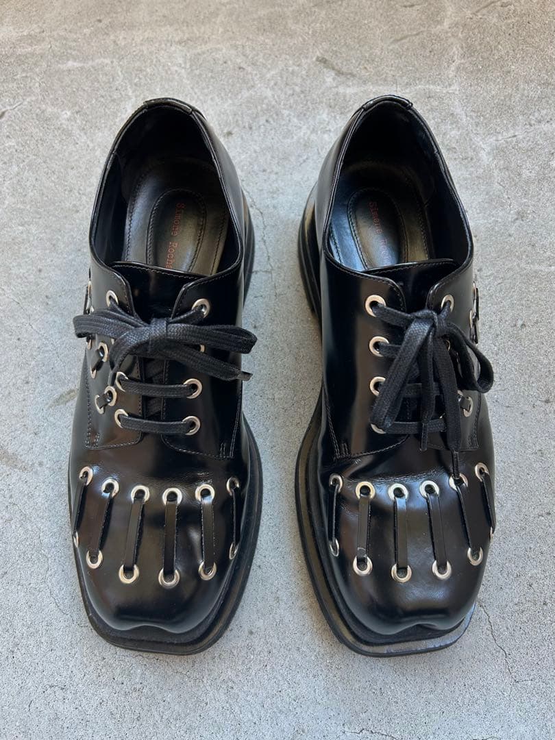 靴 Simone Rocha Heart Toe Derby Black 42