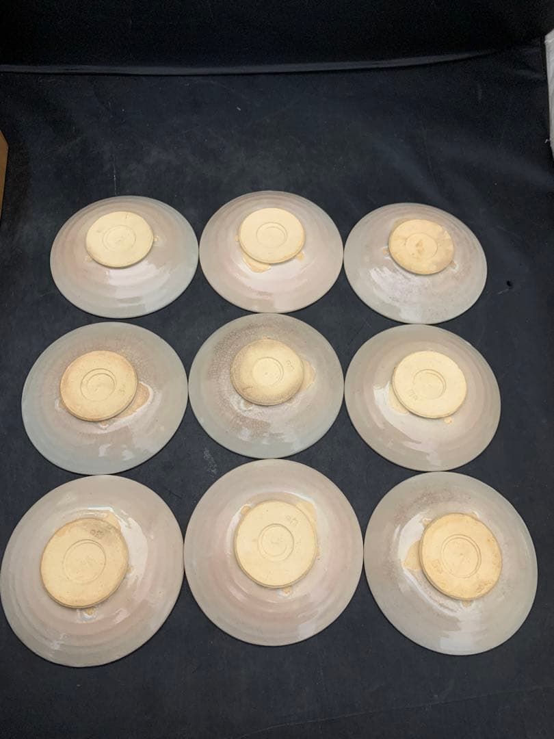 源氏物語宇治十帖　朝日豊斎　朝日焼　銘々皿　共箱　9枚