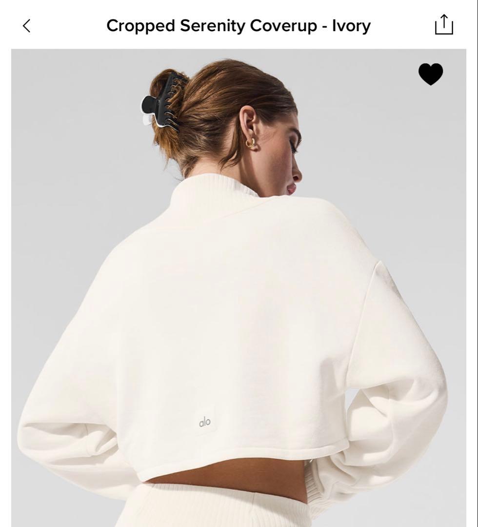 alo yoga スウェット 正規品 ホワイト 新品未使用 日本サイズS相当