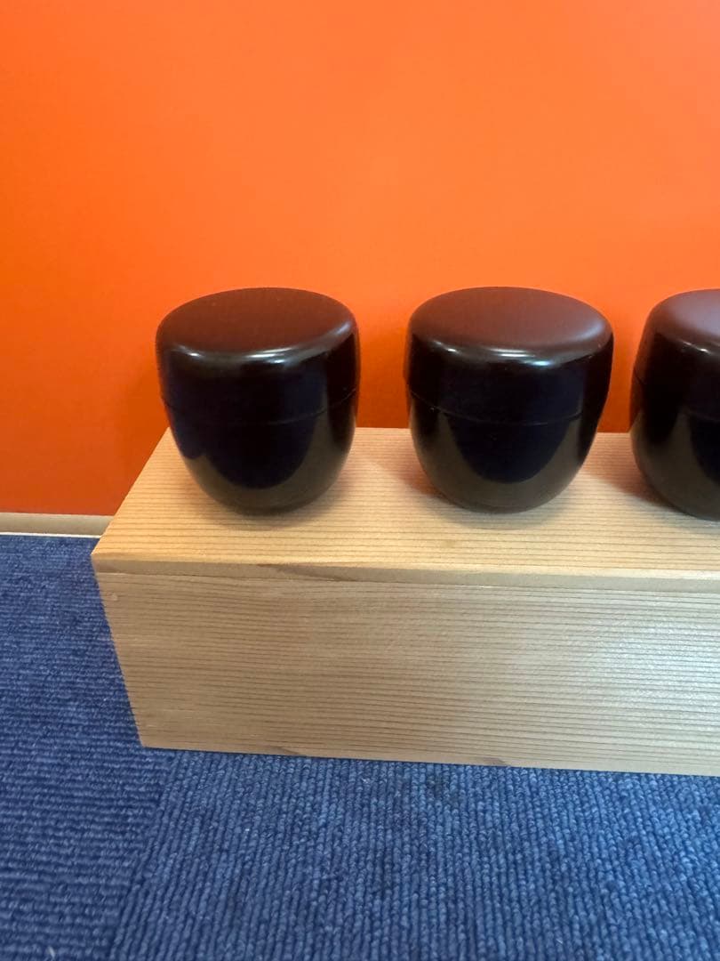 1625 棗 なつめ 5個セット　漆器 茶道具  美術品　未使用