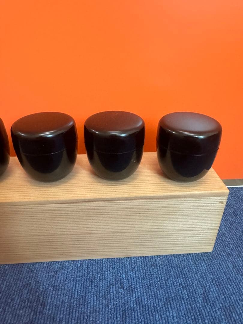 1625 棗 なつめ 5個セット　漆器 茶道具  美術品　未使用