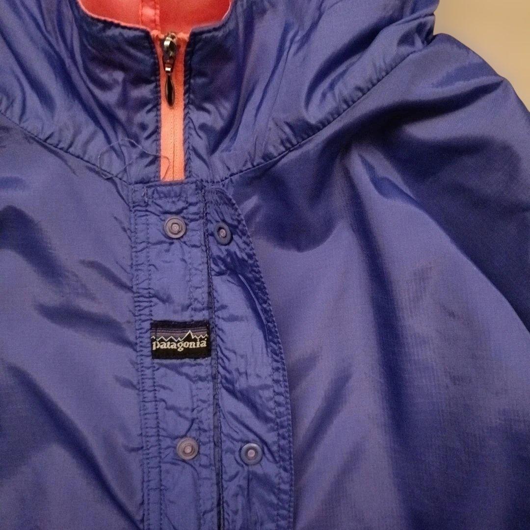 80s~ パタゴニア リバーシブル ウインドブレーカー サーモンピンク USA製