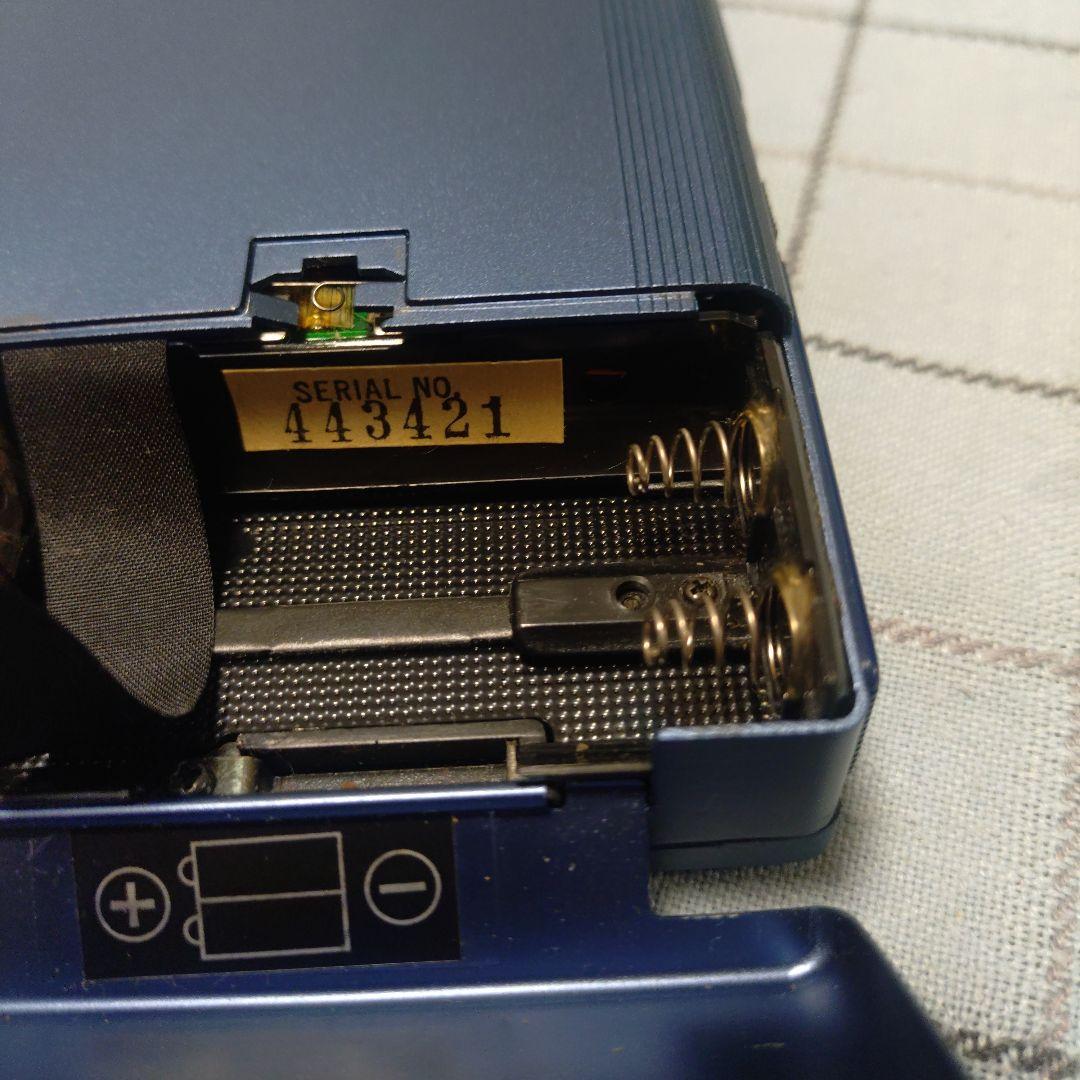 SONY WALKMAN カセットプレーヤー 青 ケース付き　ジャンク品