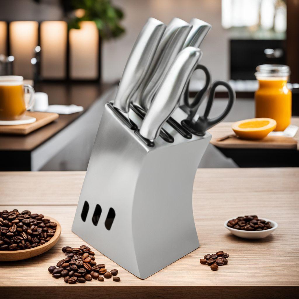 ステンレス製包丁スタンド