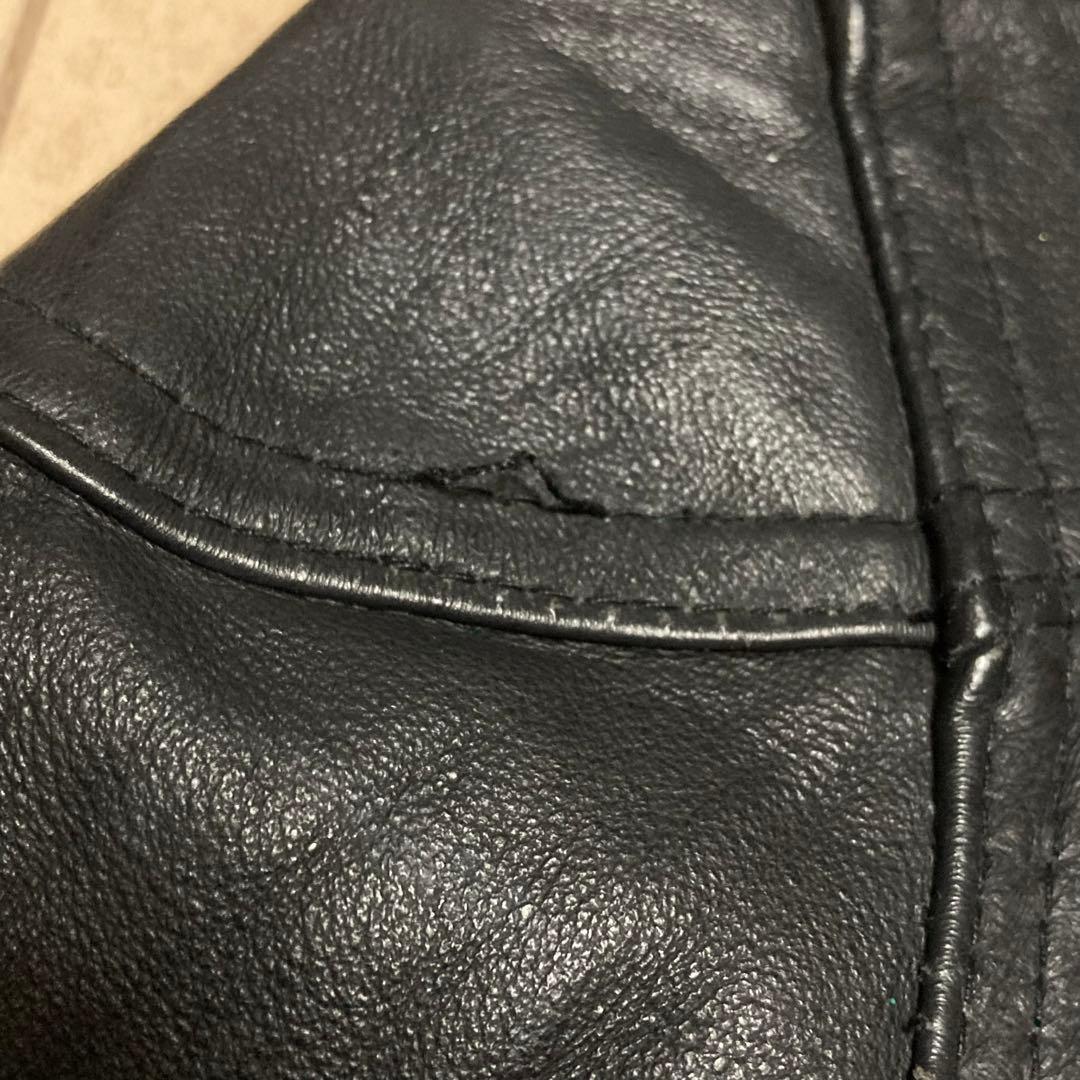 y2k 00s archive レザーガスマスクジャケット S 美品