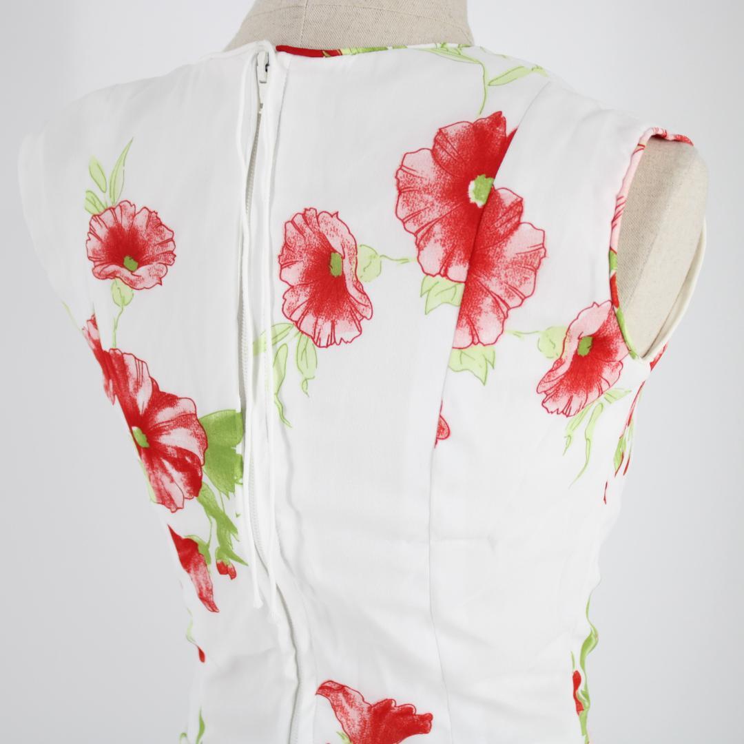 【フラメンコ衣装】ホワイト×豪華ボランテ 上下セット ツーピース セットアップ