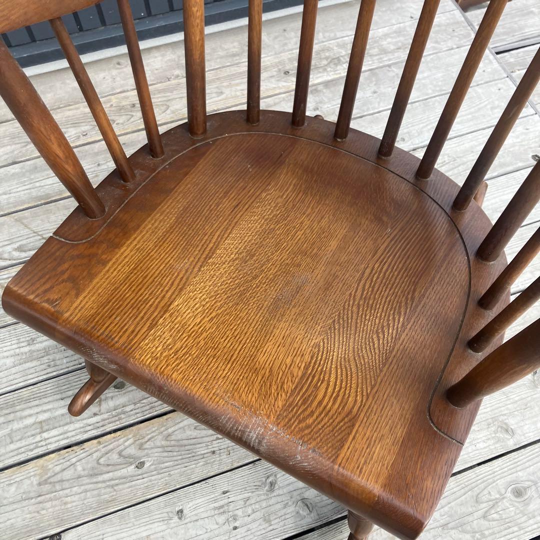 昭和レトロ 飛騨産業 キツツキ 木製 ロッキングチェア アームチェア 古家具