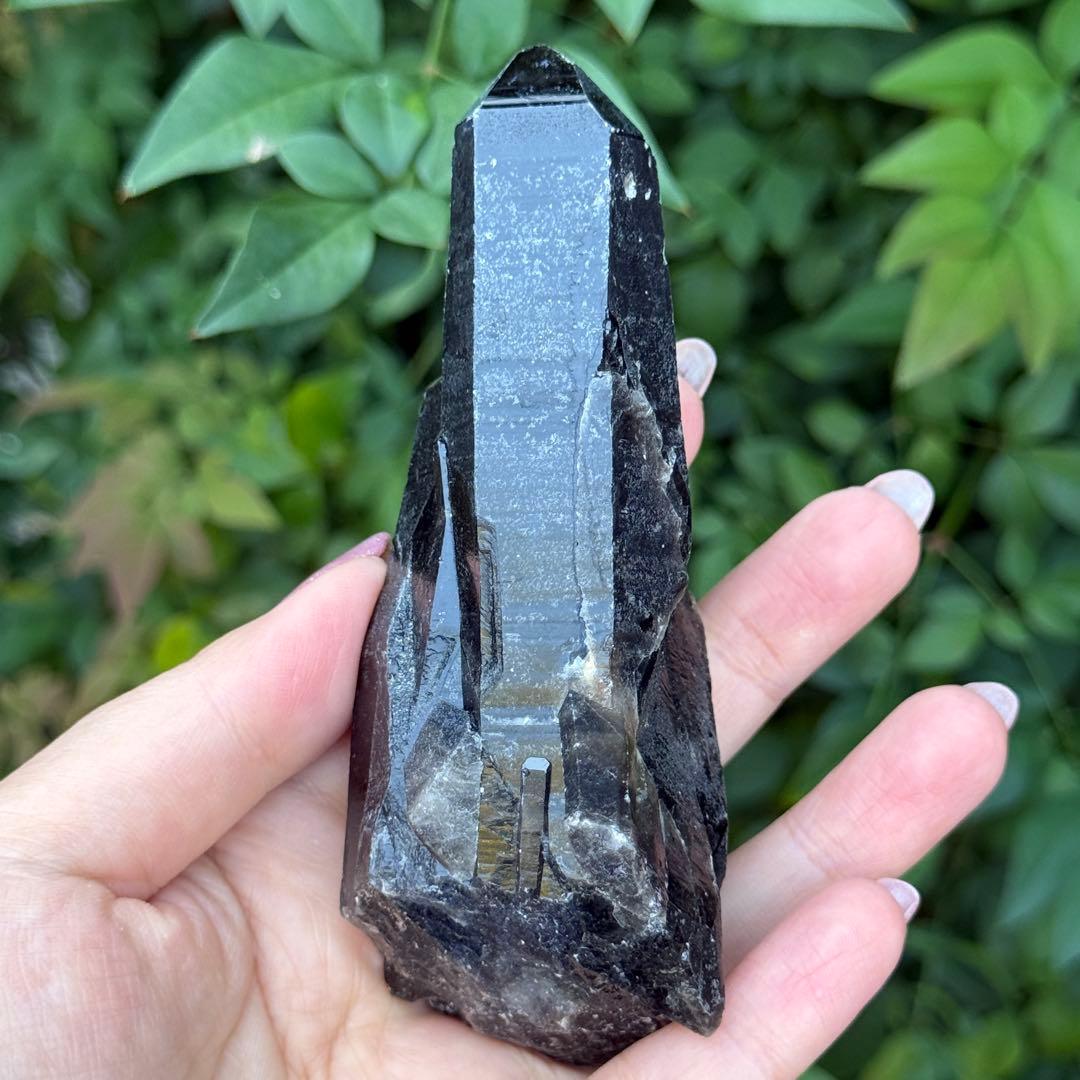 ムーミン 値下げ モリオン 黒水晶 天然無処理 原石 MY977