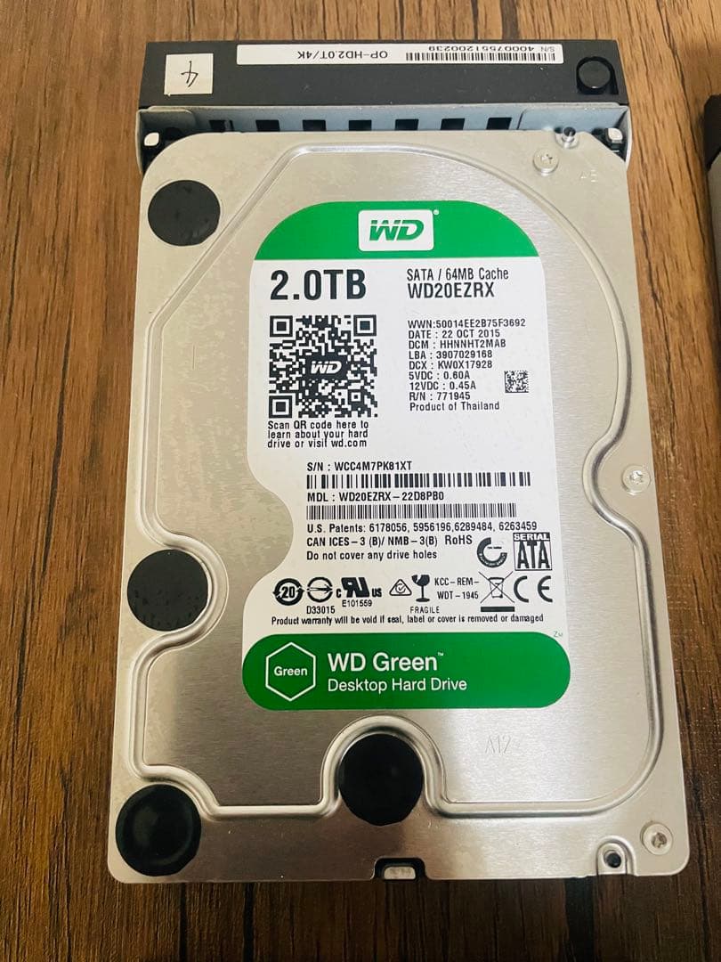 Western Digital2.0TBWD20EZRXとWD20EARSまとめ