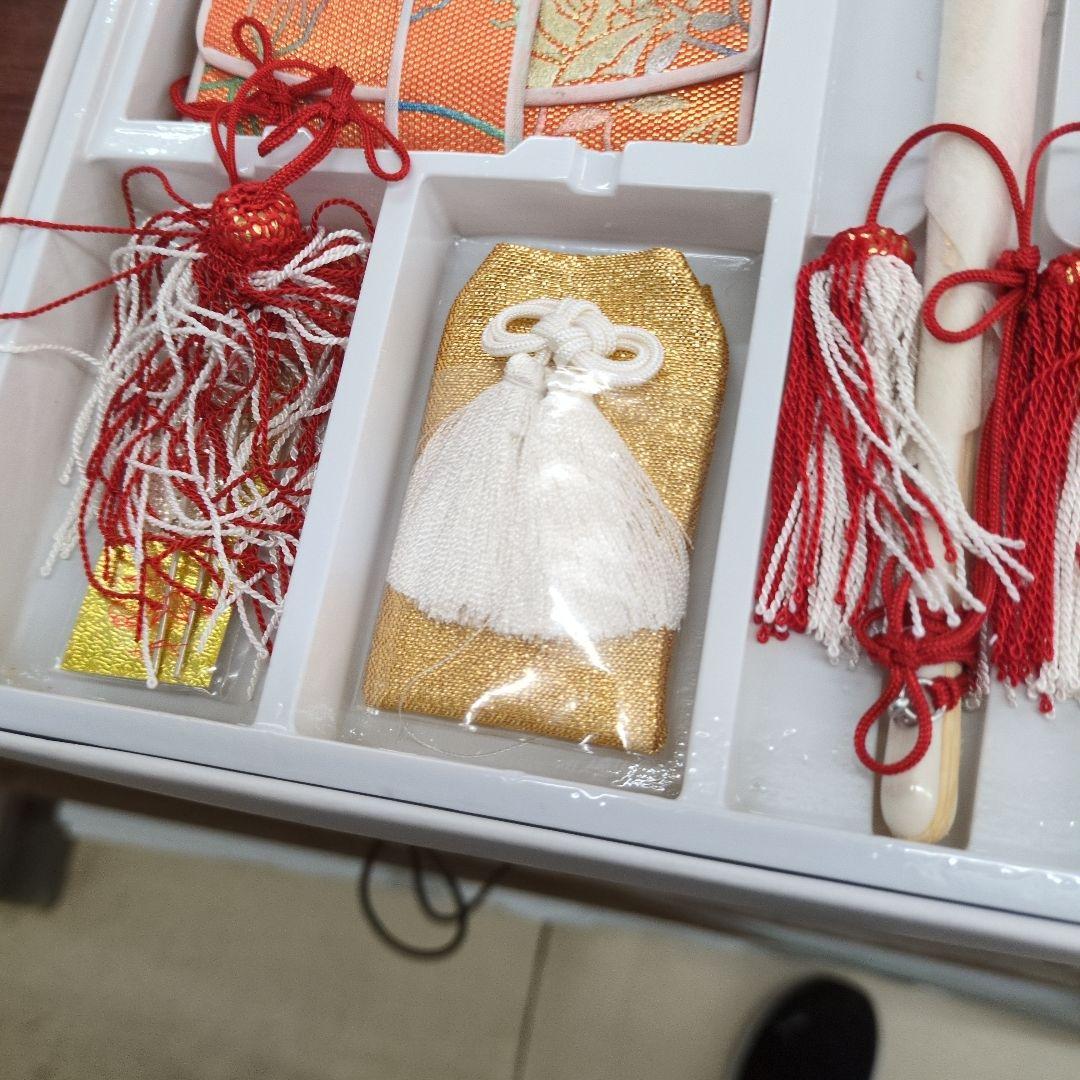 七五三 はこせこセット オレンジ　未使用18センチ　タグ付き　訳あり