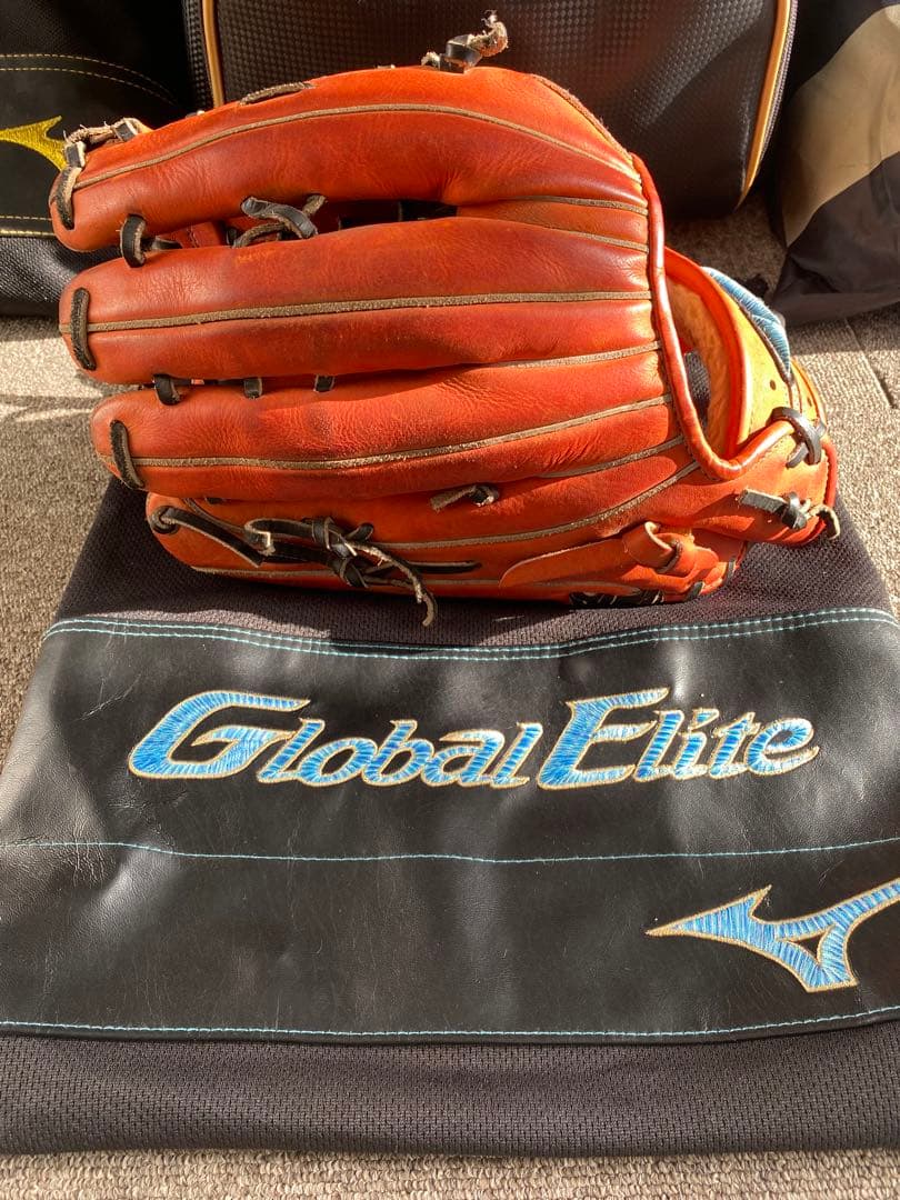 Global Elite 軟式グローブ オレンジ　ダイバーシティロゴ限定品