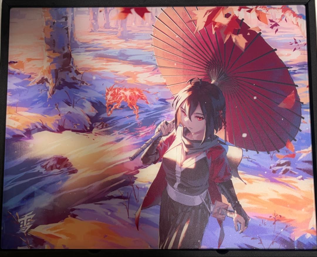 マウス・トラックボール Yuki Aim Glass Mousepad Kitsune Large