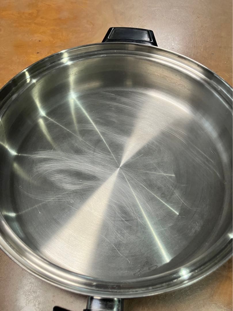 ロイヤルクィーン(非IH対応):大フライパン、蓋、ステンレス、