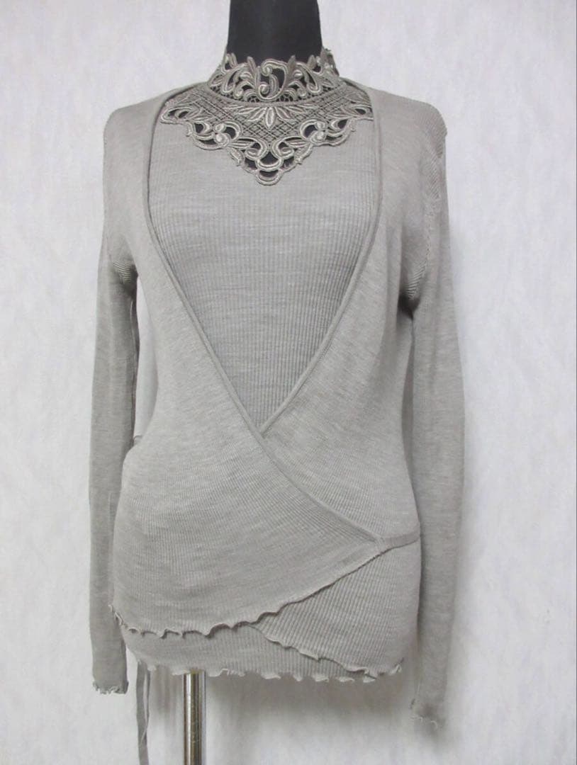 オルカリート Oscalito ニット アンサンブル リブ ウール シルク