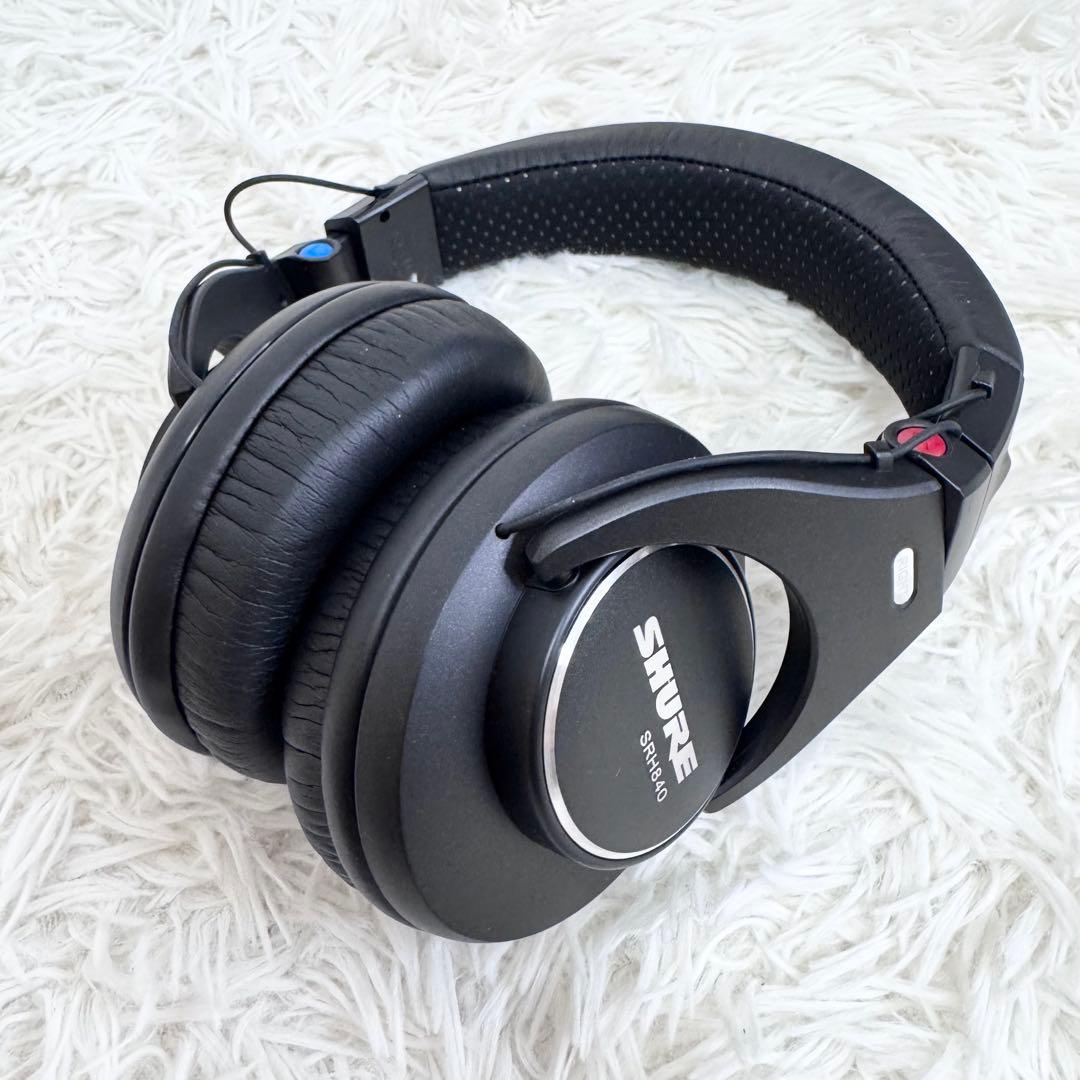 美品 SHURE SRH840-BK-A モニター用 ヘッドホン