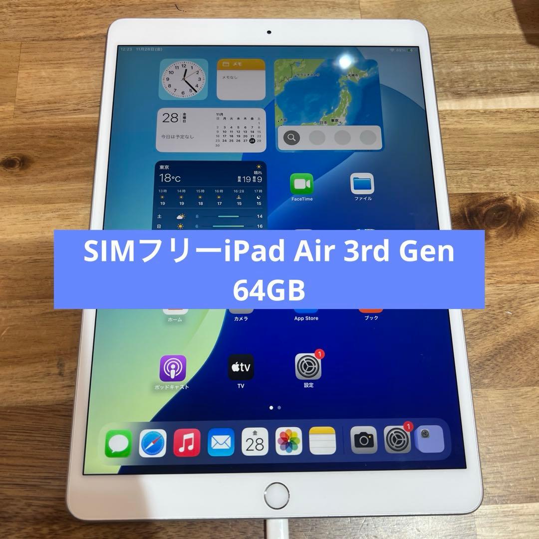 M869 SIMフリーiPad Air 3rd Gen 64GB