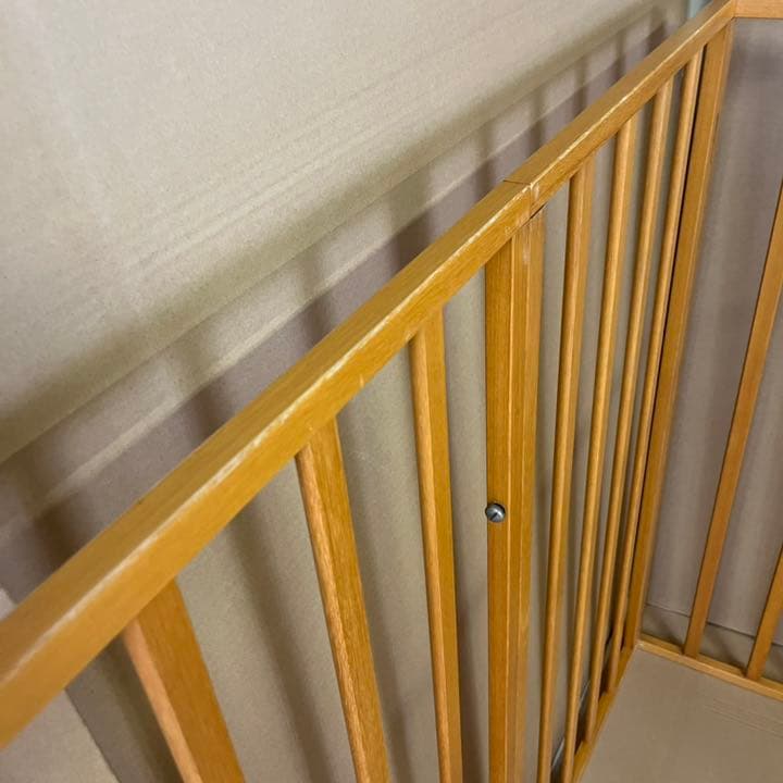 〈天然木〉大型犬、中型犬用ゲージ　犬小屋　折り畳み　サークル　ナチュラル