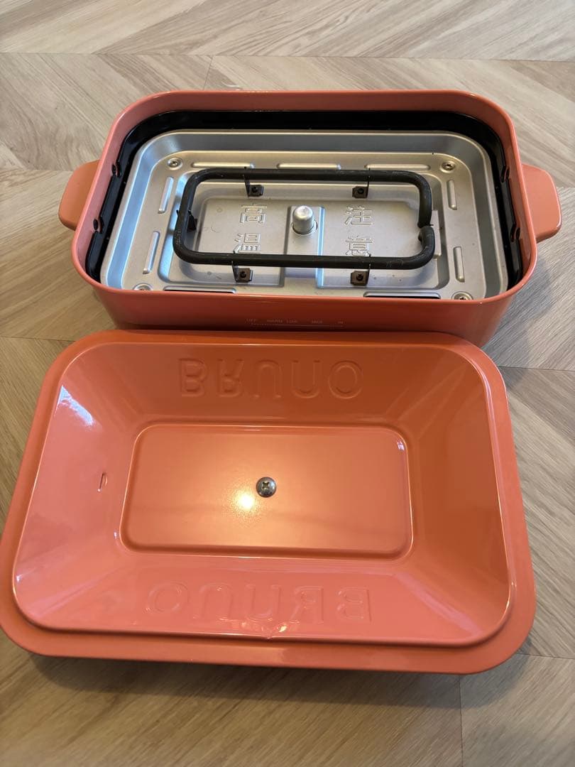 BRUNO ホットプレート ピンク　プレート4枚セット&深鍋