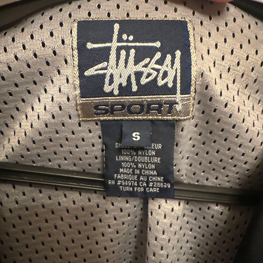 最安値！！90s STUSSY SPORT ナイロンジャケット　ドローコード付き