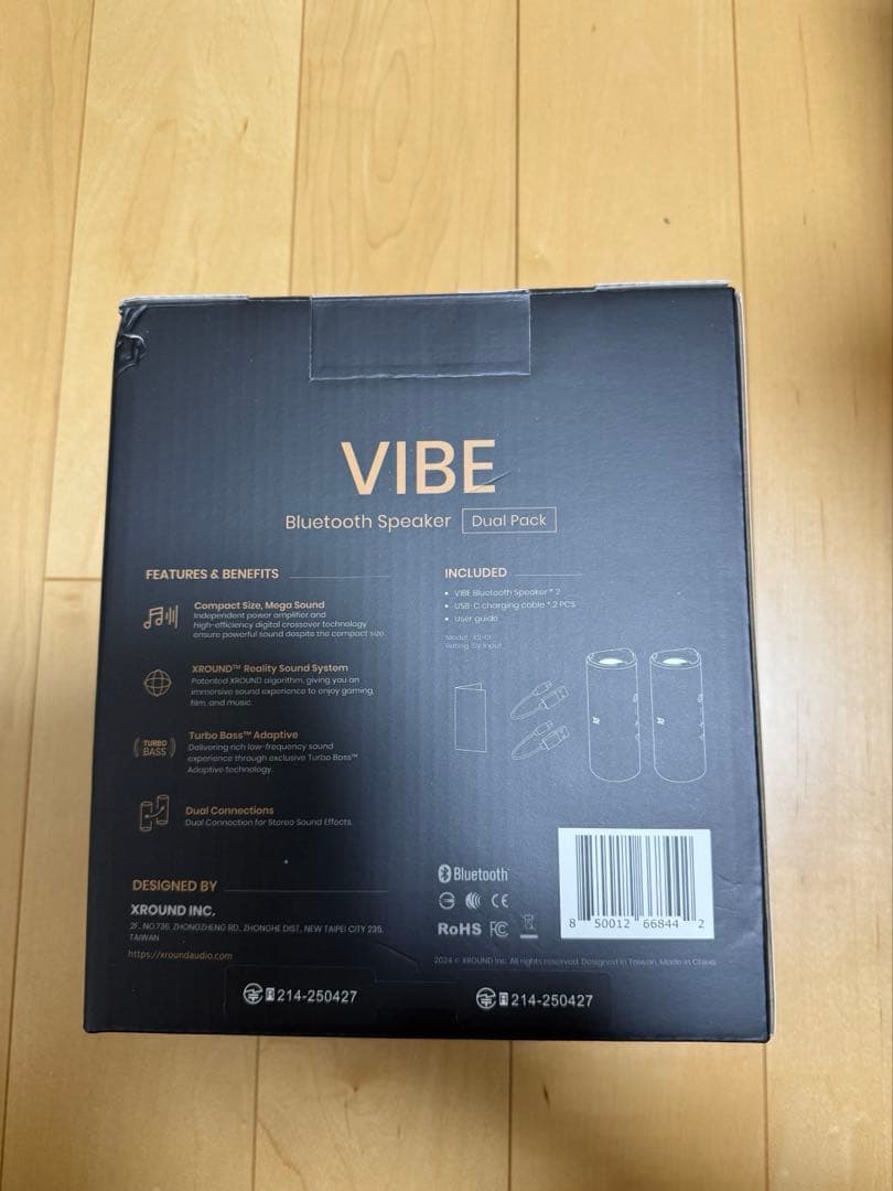 XROUND VIBE Bluetoothスピーカー デュアルパック　未使用品
