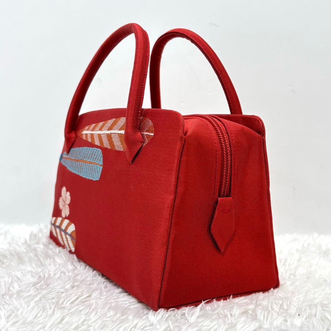 【美品】 和装バッグ 利休バッグ ハンドバッグ 刺繍 手持ち