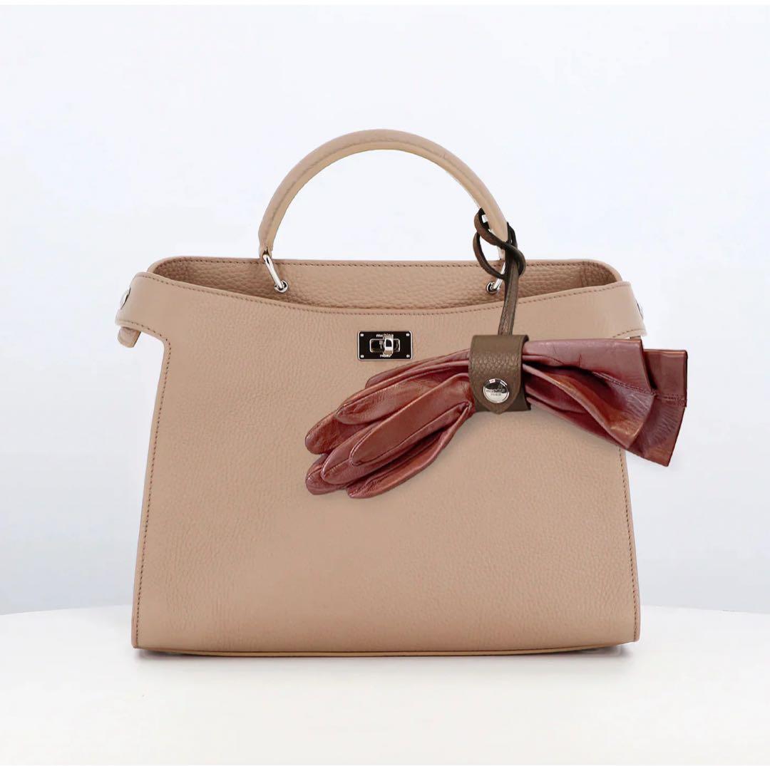 新品☆ミチノパリ　グローブホルダー　キャメル色　ルテス オデオン