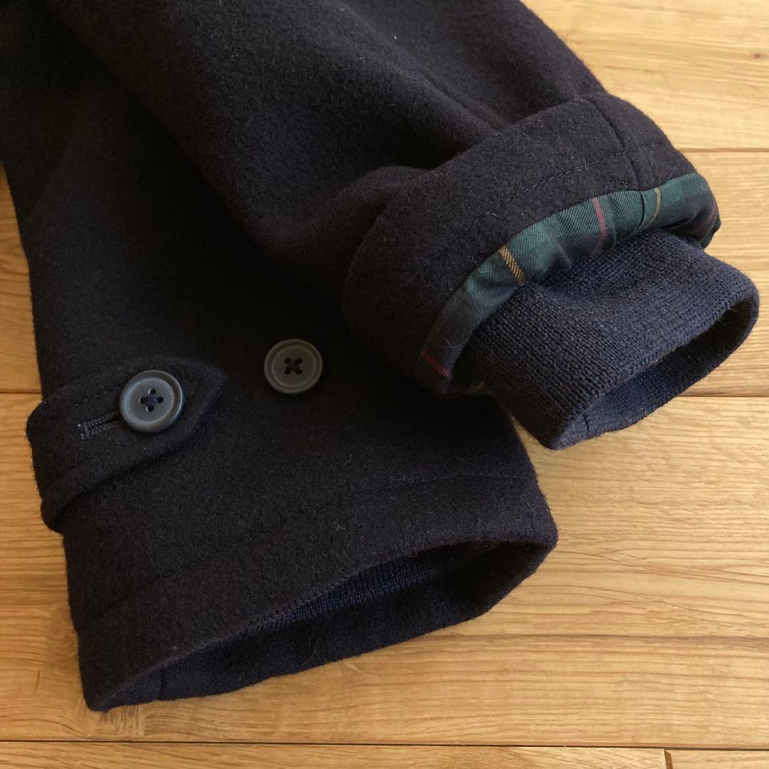 ラルフローレン ベルト付 ウールメルトン Pコート 7f ネイビー