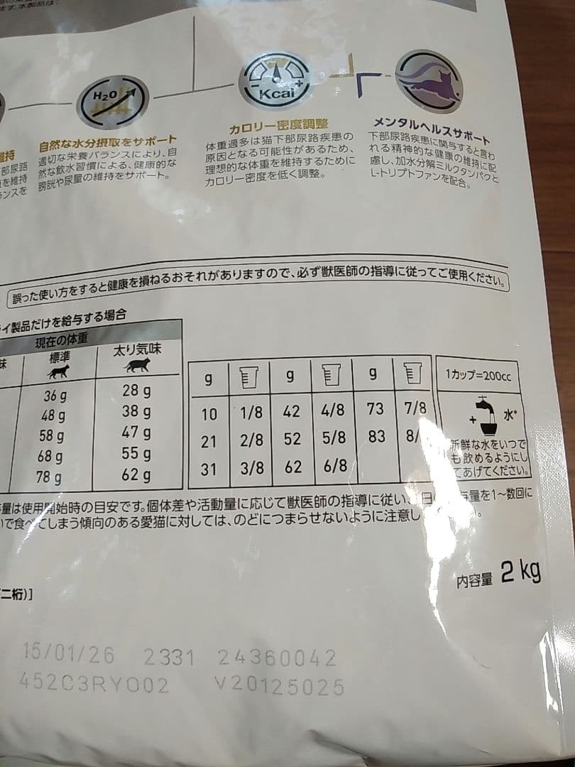 ロイヤルカナン　猫用 ユリナリーS/O +CLT 2kg