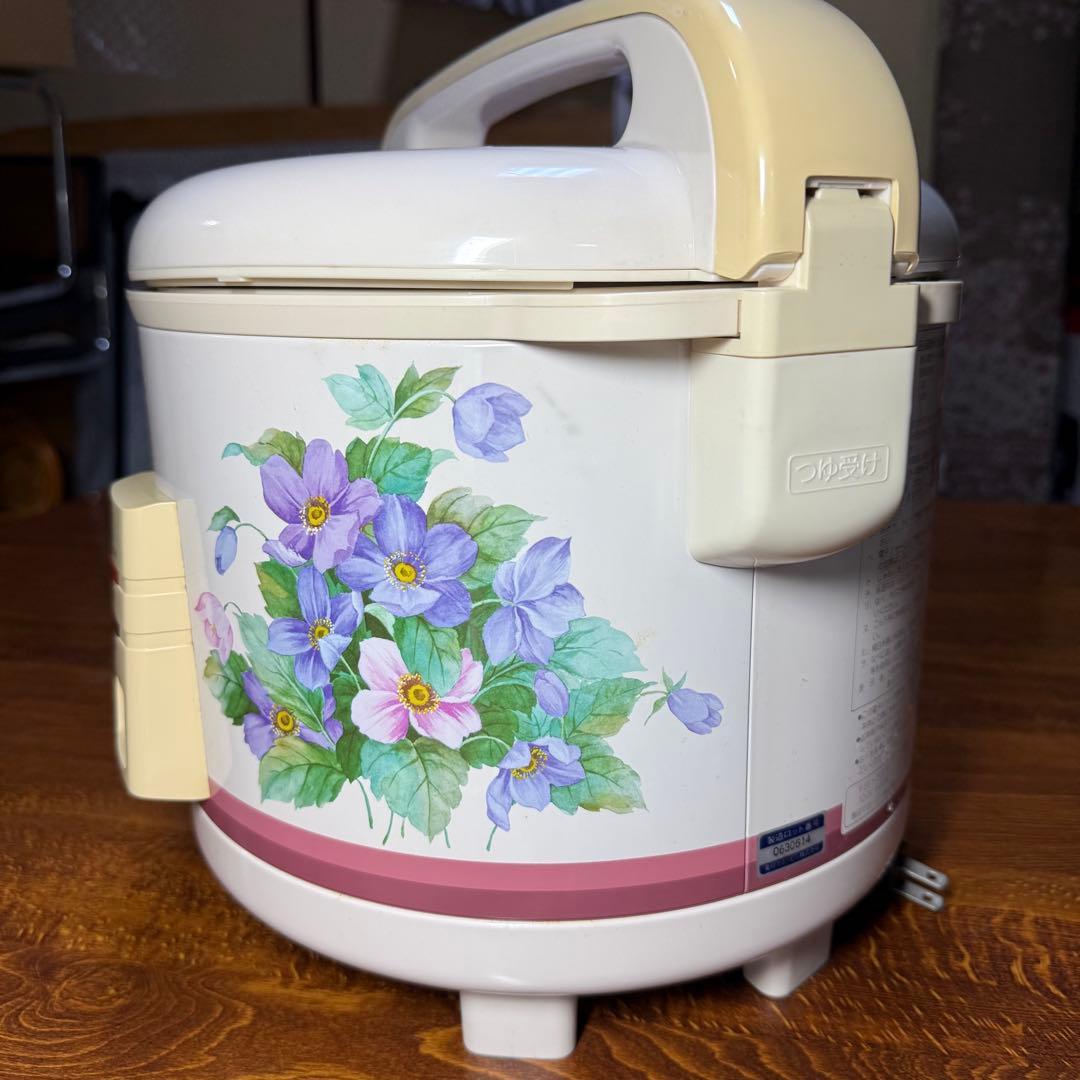 【レア】象印 炊飯器 NE-1800 一升 1.8L花柄 昭和レトロ 家電