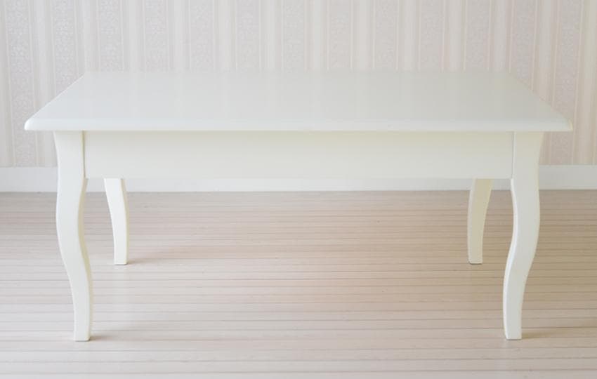 センターテーブル ホワイト リボン フラワー