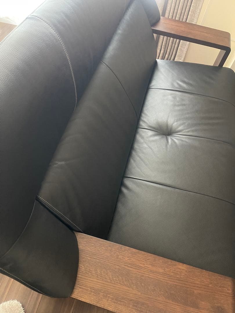 【送料込】受注生産のカリモク 2.5掛けソファ　ダンテブラック