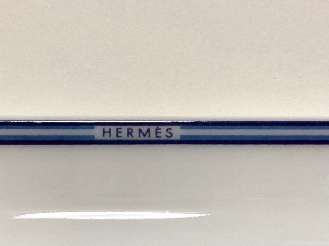 エルメス　シェーヌダンクル　スクエアプレートHERMES陶器トレイ　ブランド食器