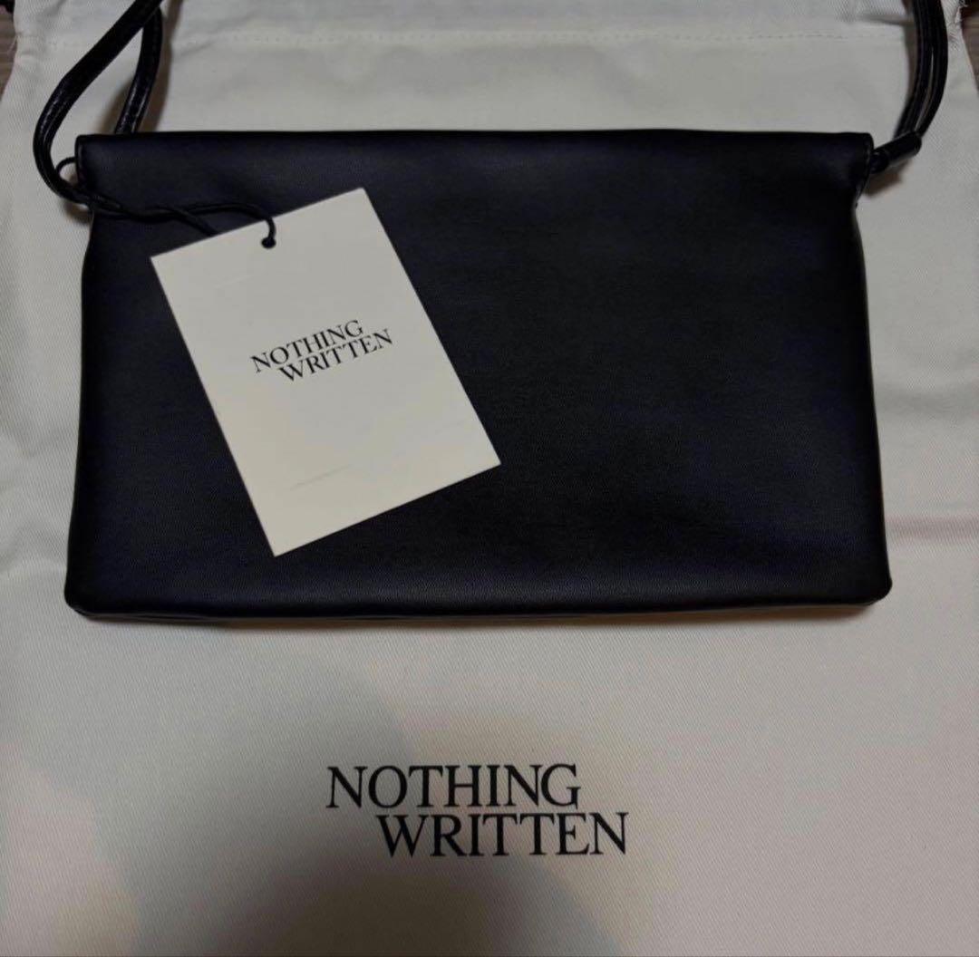 NOTHING WRITTEN MINI ブラック ショルダーバッグ