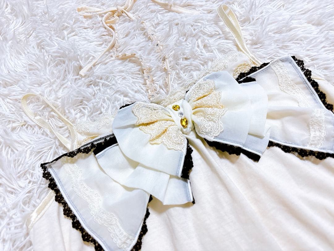 希少　アクシーズファム ビックリボンキャミソール フェアリーグランジ y2k姫系