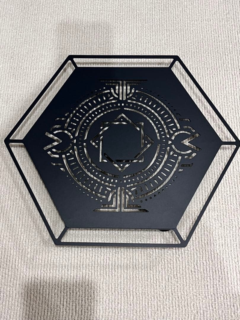 DEVISE WORKS 焚き火サイドスタンドLOW 六角天板タイプ