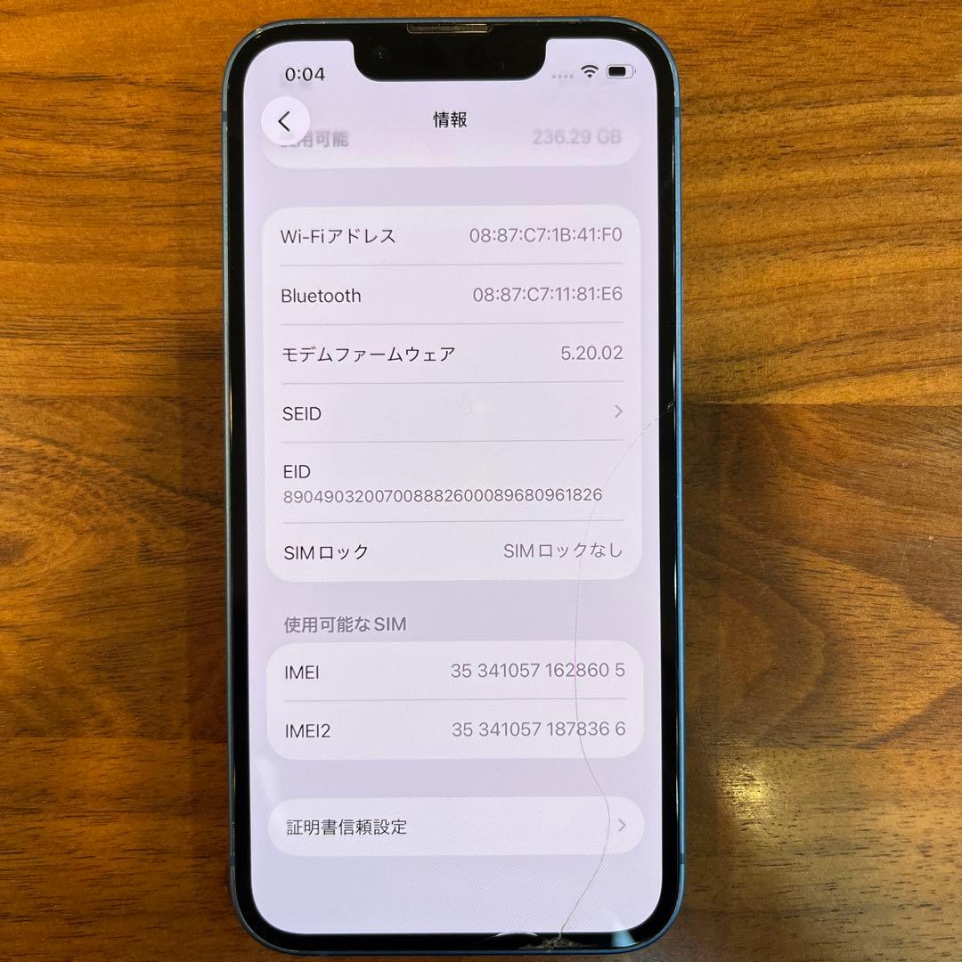 【確認事項あり】iPhone13mini 256GB