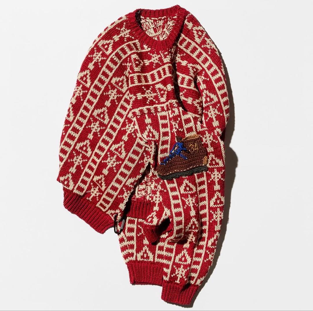 トップス SUNSEA 27th REBUFFAT SWEATER BORDEAUX 3