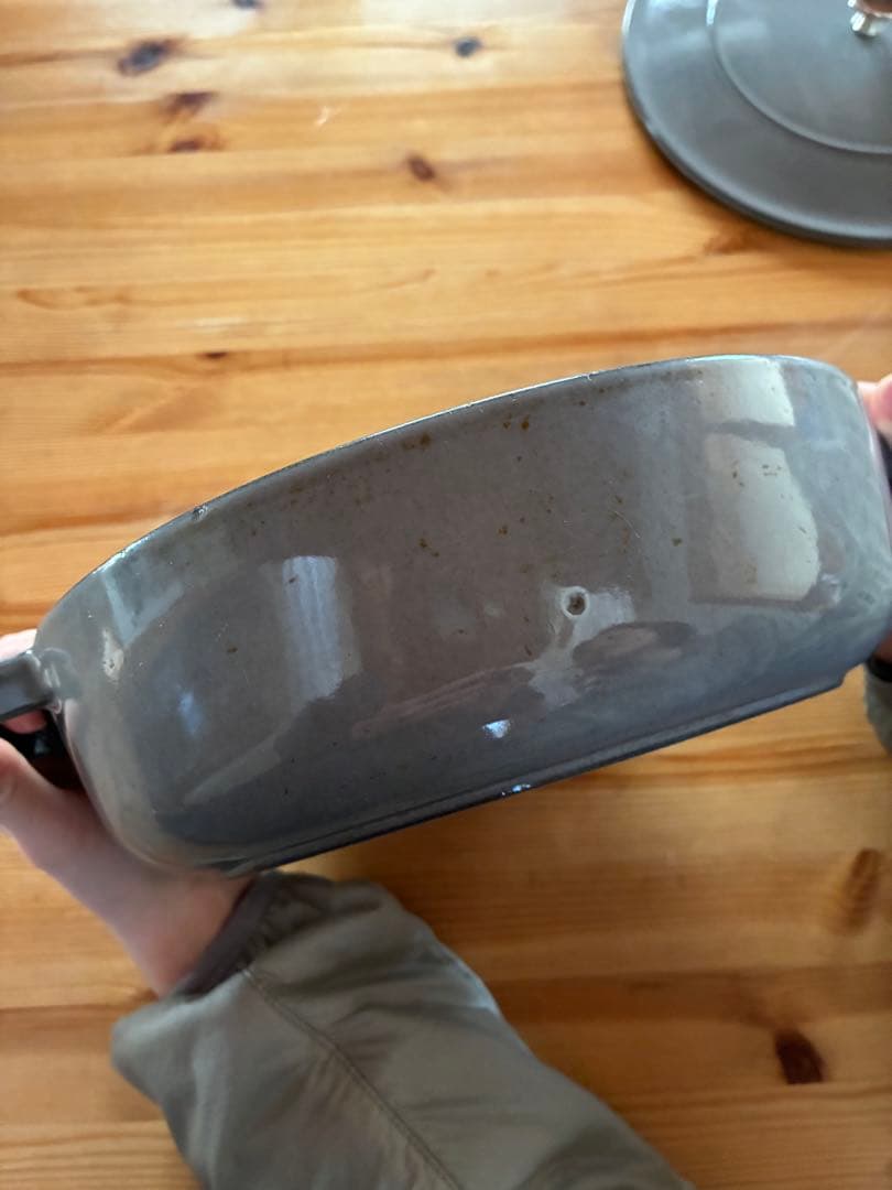 STAUB 両手鍋 グレー 約24cm