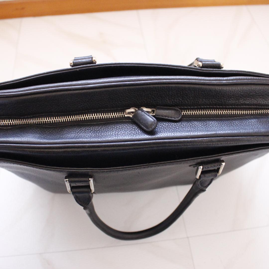 MORABITO ビジネスバッグ レザー ブラック 通勤用 トートバッグ