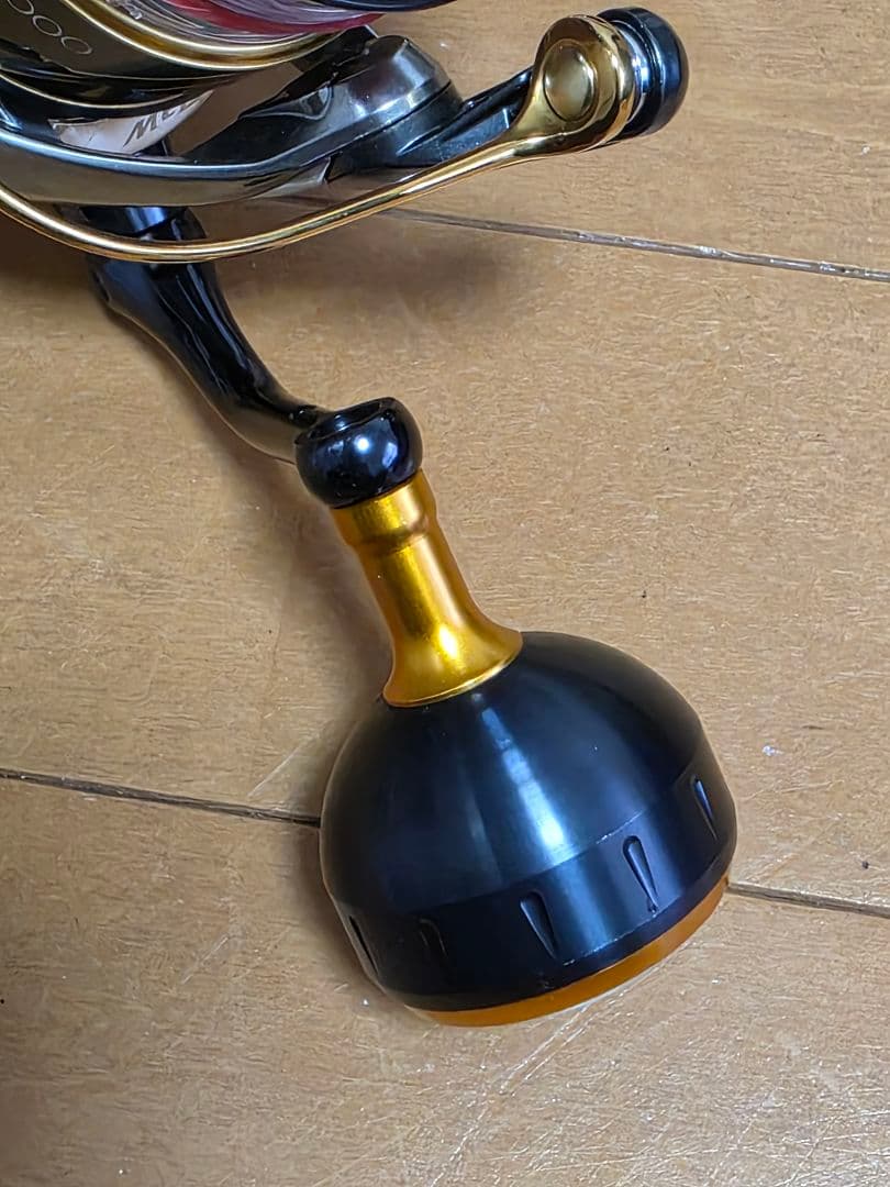 シマノ　16ヴァンキッシュ4000HG　夢屋アルミラウンド型ノブ　リールスタンド