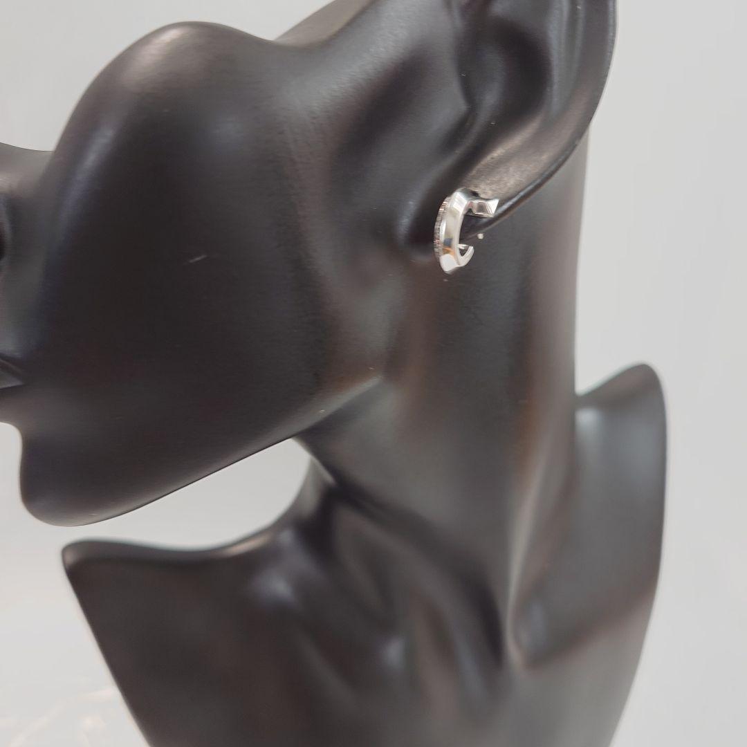 【美品】ティファニー K18WG T ワン フープ ピアス 片耳用 6625