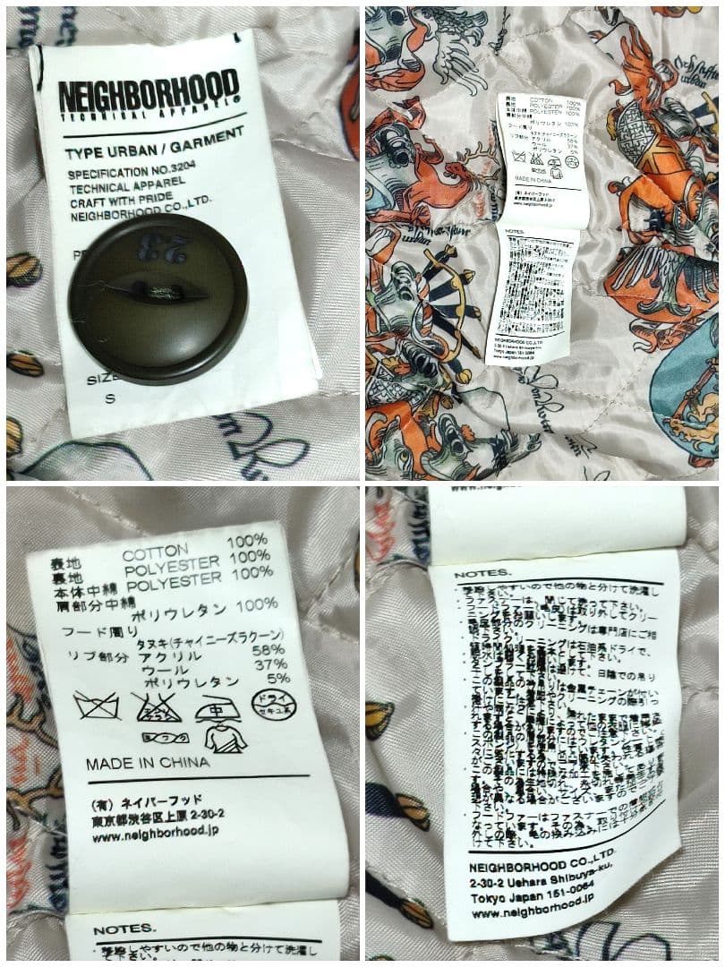 ネイバーフッド モッズコート ミリタリー ジャケット ラクーンファー 秋冬