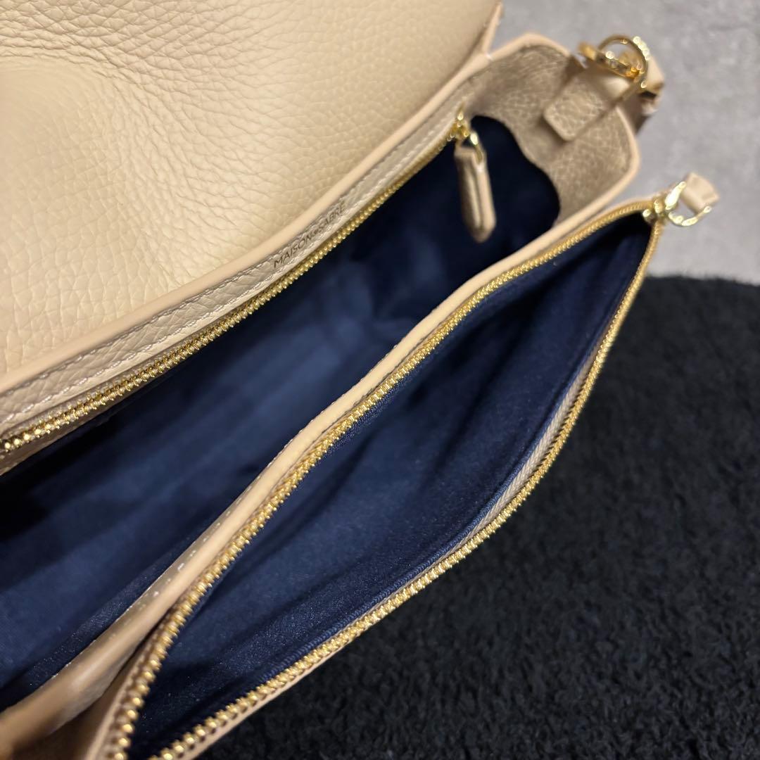 未使用級 MAISON de SABRÉ ショルダーバッグ ベージュ 2way