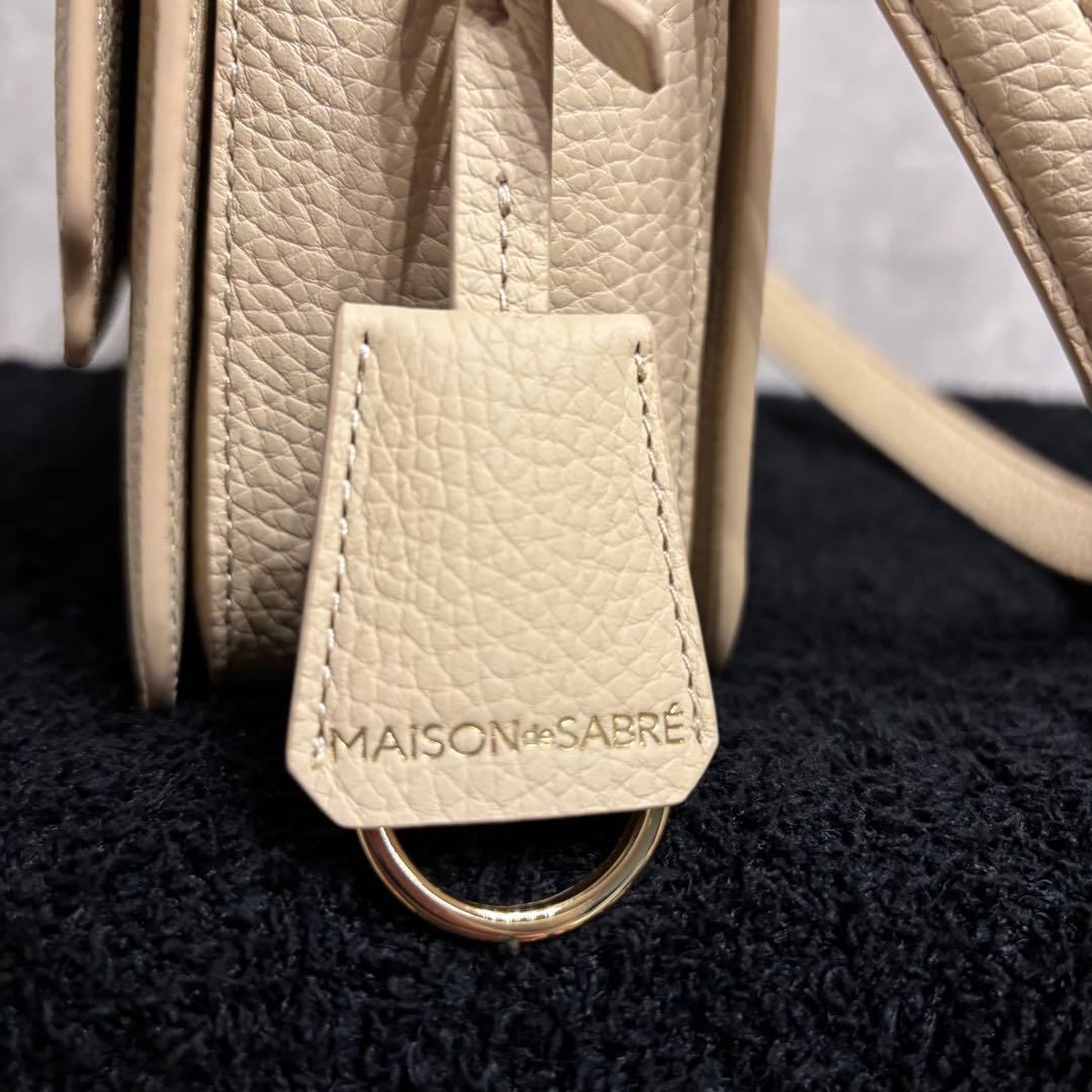未使用級 MAISON de SABRÉ ショルダーバッグ ベージュ 2way