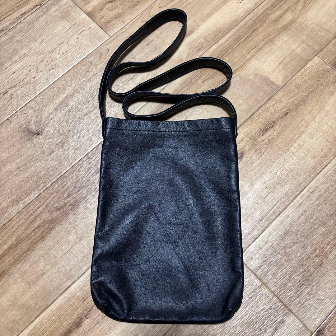 エンダースキーマ レザーショルダーバッグ ブラック