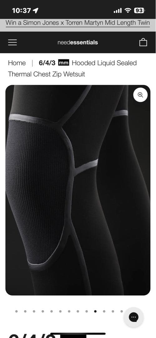 真冬対応Need essentials フード付きウェットスーツ